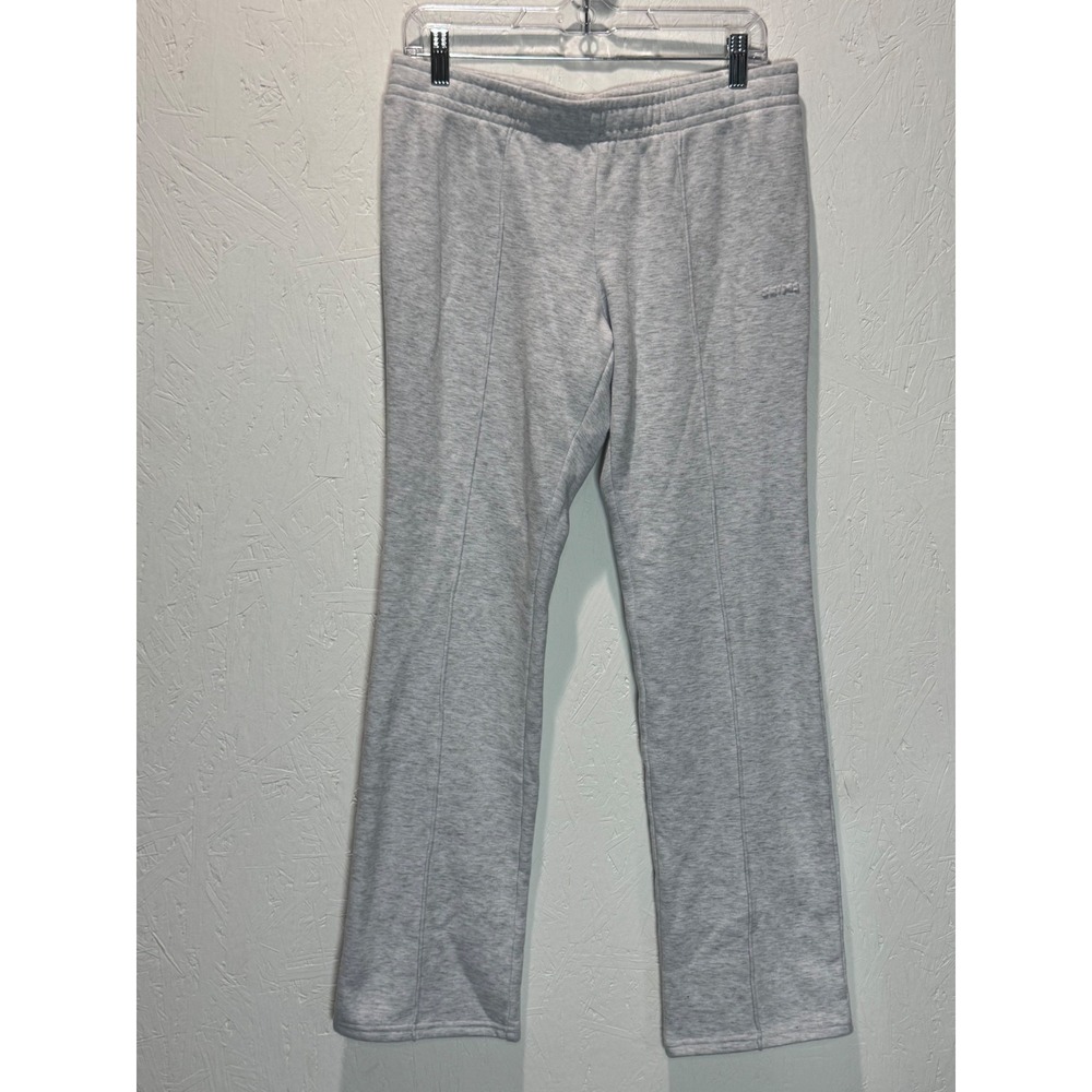 Skims Cotton Fleece Classic Straight Leg Pant Heather Grey Size M